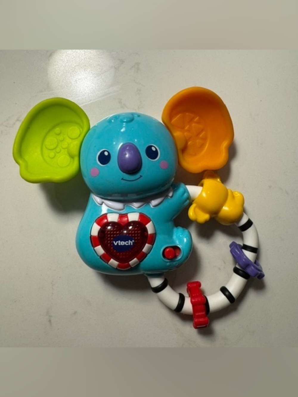VTech Blue Koala Musical Rattle Toy with Colorful Ears